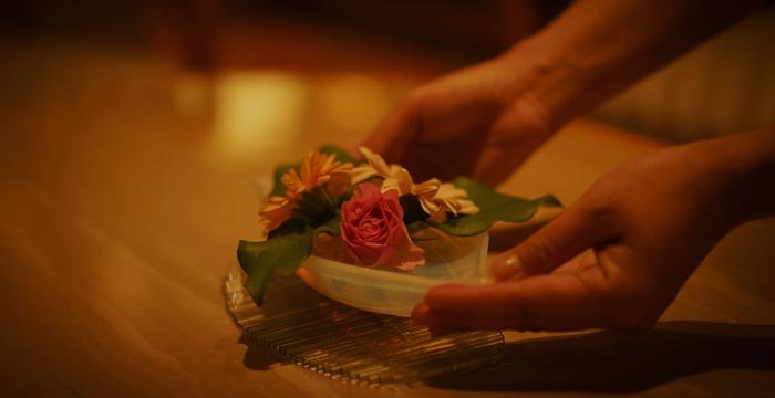 일본 전통의 오모테나시 손님 접대의 마음을, 손님을 위해