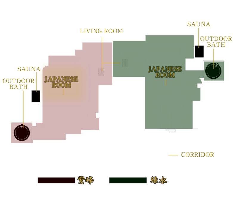 露天風呂・サウナ水風呂付離れ