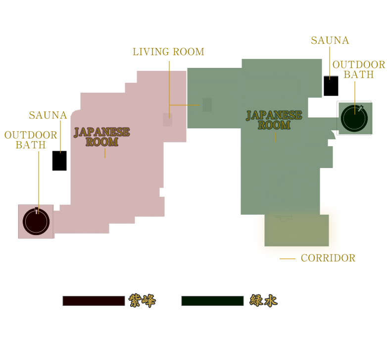 露天風呂・サウナ水風呂付離れ