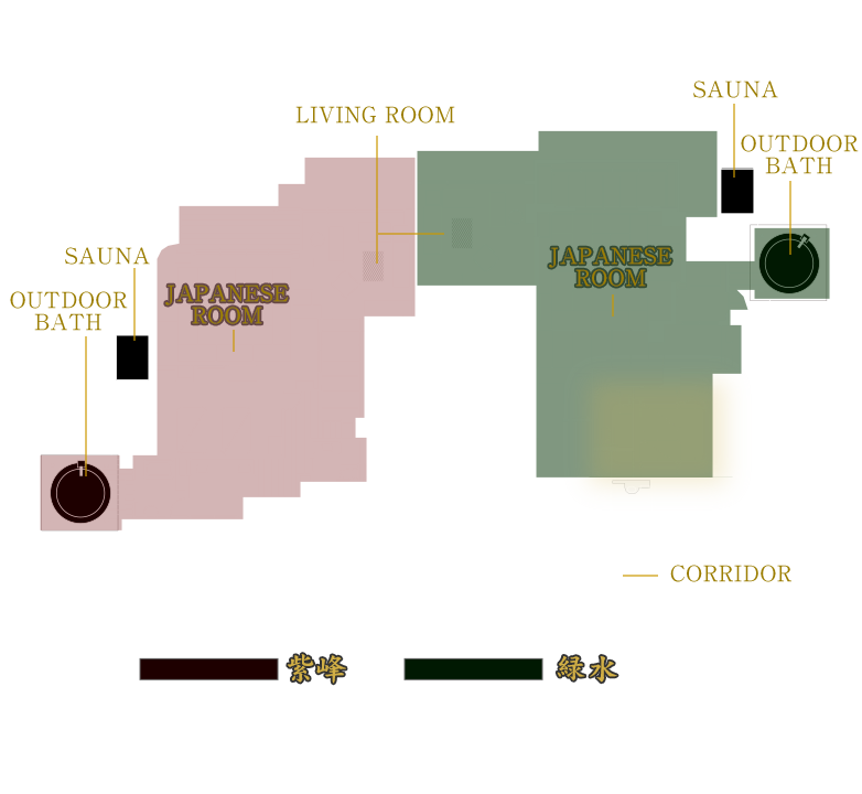 露天風呂・サウナ水風呂付離れ